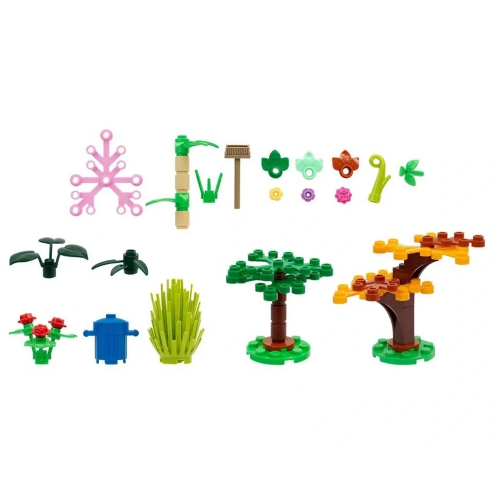 BLDR Forest Pack Accessory Set: Creative Thinking Toy Building Components, ABS